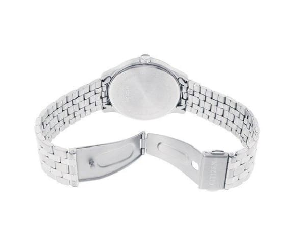CITIZEN BI1050-56A Quartz Analog Stainless Steel White & Silver Dial Mens Watch