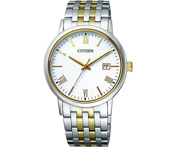 CITIZEN BM6774-51A Eco-Drive Analog Stainless Steel Gold & White Dial Men’s Watch
