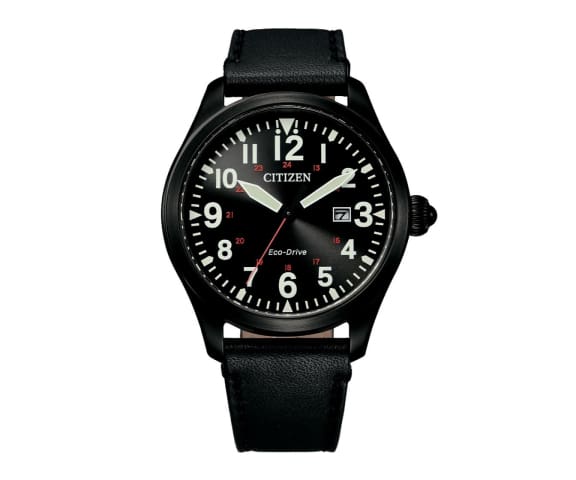 CITIZEN BM6835-23E Eco-Drive Analog Black 100m Men’s Leather Watch
