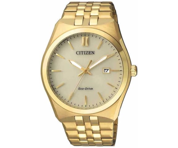 CITIZEN BM7332-61P Eco-Drive Analog Stainless Steel Gold Dial Men’s Watch