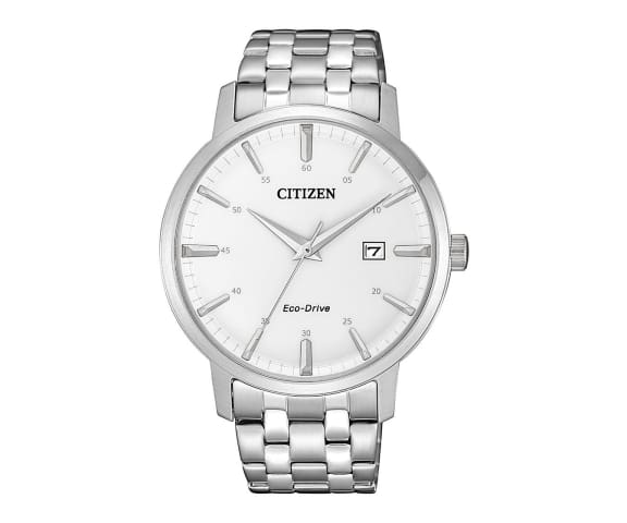 CITIZEN BM7460-88H Analog Eco-Drive White Dial Stainless Steel Men’s Watch