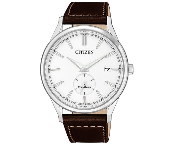 CITIZEN BV1119-14A Eco-Drive Analog Leather Brown & White Dial Men’s Watch