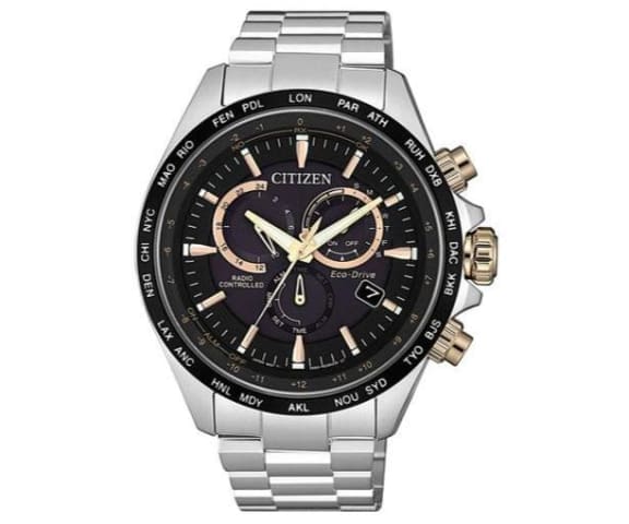 CITIZEN CB5834-86E Analog Chronograph Eco-Drive Radio Controlled Stainless Steel Men’s Watch