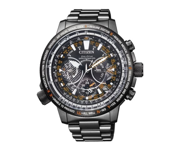 CITIZEN CC7015-55E Analog Promaster Satellite GPS Chronomaster Titanium Men’s Watch