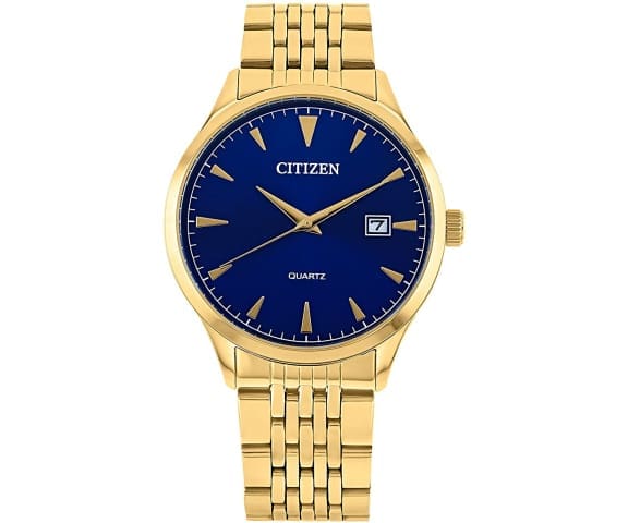 CITIZEN DZ0062-58L Quartz Analog Blue Dial Gold Stainless Steel Men’s Watch