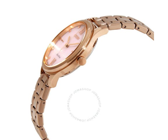 CITIZEN EM0503-75X Eco-Drive Analog Pink Dial Rose Gold Stainless Steel Women’s Watch