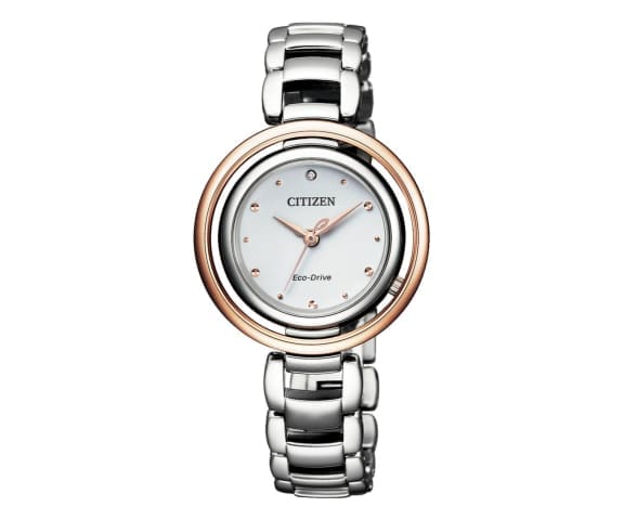 CITIZEN EM0668-83A Eco-Drive Analog Silver Stainless Steel Women’s Watch