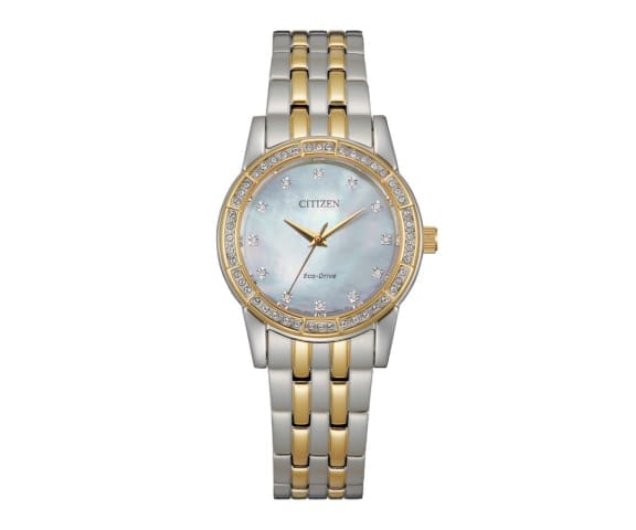 CITIZEN EM0774-51D Analog Silhouette Crystal Eco-Drive Mix-Tone Stainless Steel Women’s Watch