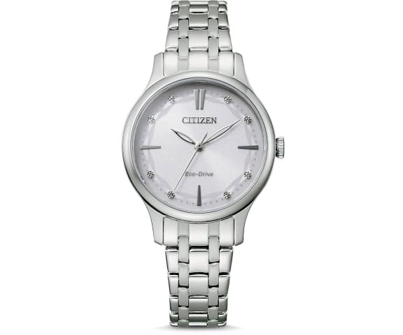 CITIZEN EM0890-85A Eco-Drive Analog Silver Stainless Steel Women’s Watch