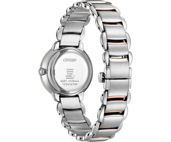 CITIZEN EM0924-85Y Eco-Drive Analog Dual Tone Stainless Steel Women’s Watch