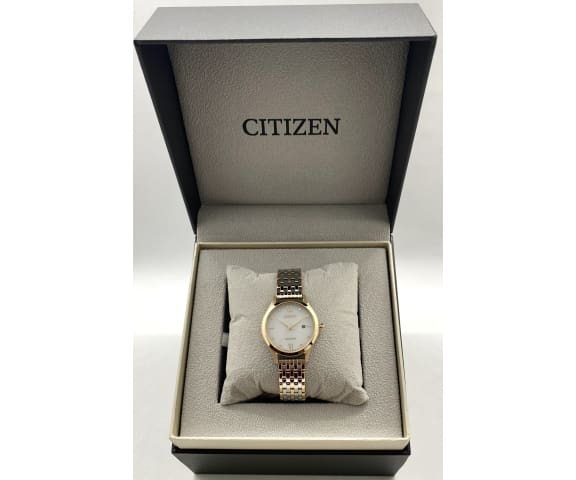CITIZEN EW2534-86A Analog Eco-Drive Mix-Tone Stainless Steel Women’s Watch