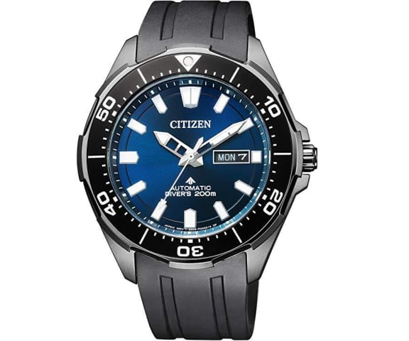 CITIZEN NY0075-12L Divers Automatic Analog Synthetic Rubber Strap Blue Dial Mens Watch