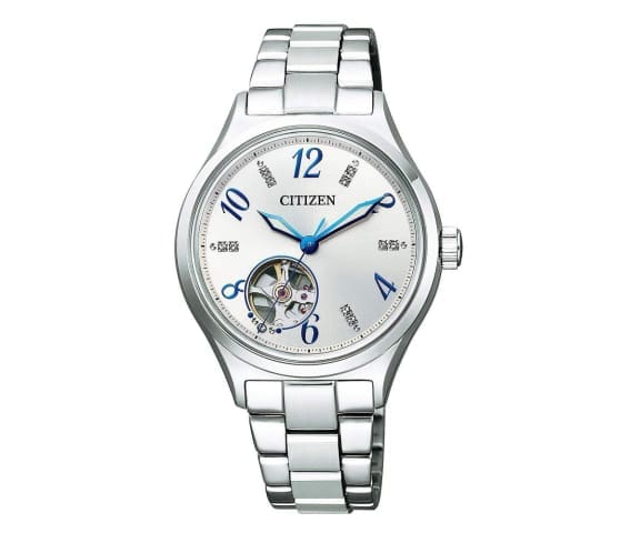 CITIZEN PC1000-81A Analog Automatic Open Heart Dial Stainless Steel Women’s Watch