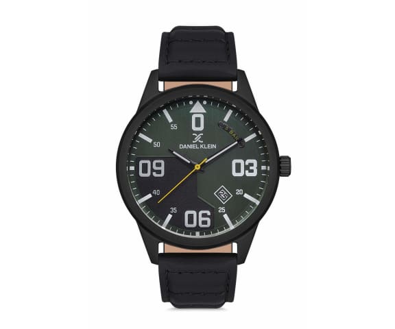 DANIEL KLEIN DK.1.12670-5 Premium Analog Leather Strap Men’s Watch