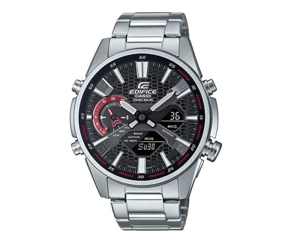 EDIFICE ECB-S100D-1ADF Analog Stainless Steel Strap Men’s Watch
