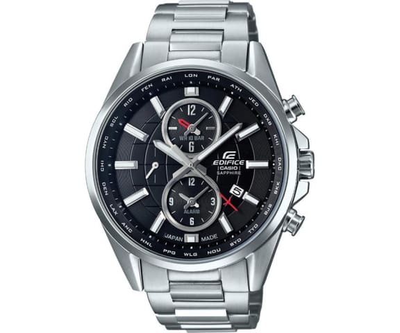 EDIFICE EFB-302JD-1ADR Chronograph Analog Stainless Steel Black Dial Men’s Watch