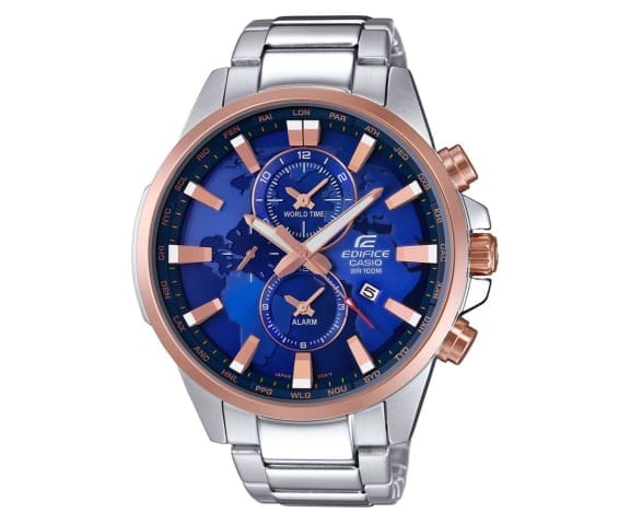 EDIFICE EFR-303PG-2AVUDF Chronograph Analog Stainless Steel Blue Dial Men’s Watch