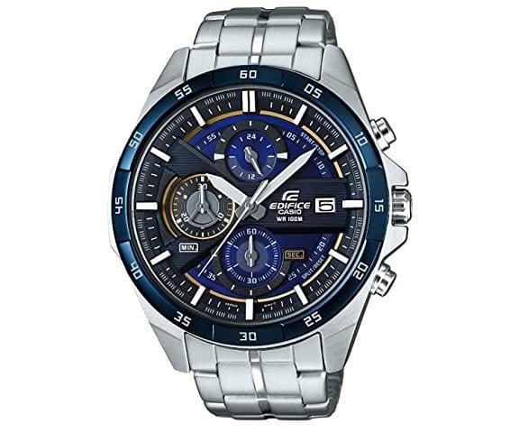 EDIFICE EFR-556DB-2AVUDF Chronograph Analog Stainless Steel Blue Dial Men’s Watch