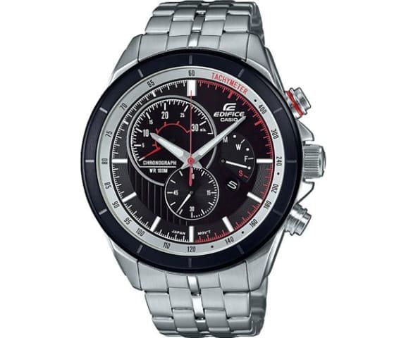 EDIFICE EFR-561DB-1BVUDF Chronograph Analog Stainless Steel Black Dial Men’s Watch