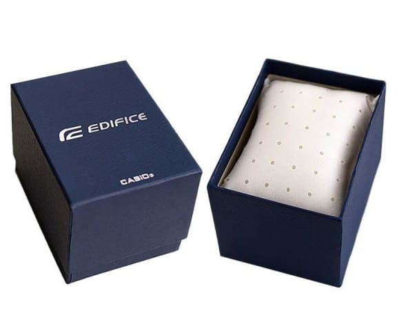 EDIFICE EFR-566BL-2AVUDF Chronograph Quartz Leather Blue Mens Watch