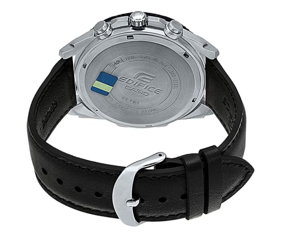 EDIFICE EFR-570BL-1AVUDF Chronograph Analog Black Men’s Leather Watch