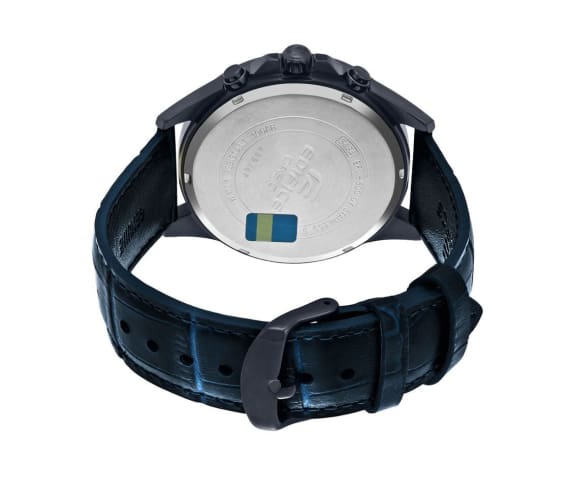 EDFICE EFV-500BL-1BVUDF Chronograph Quartz Leather Black Mens Watch