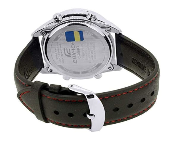 EDIFICE EFV-C100L-1AVDF Chronograph Analog-Digital Leather Black Dial Mens Watch