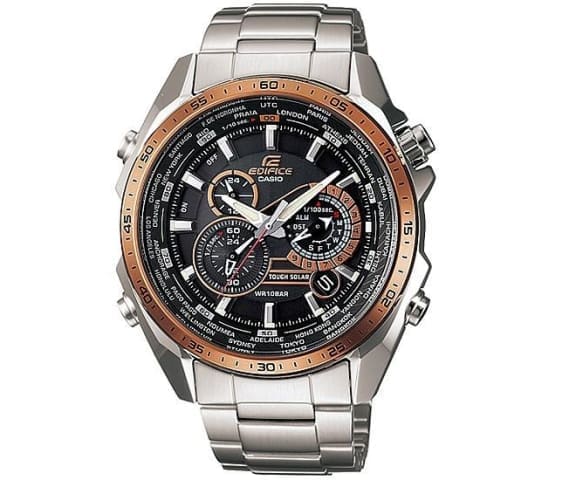 EDIFICE EQS-500DB-1A2DR Chronograph Solar Stainless Steel Men’s Watch