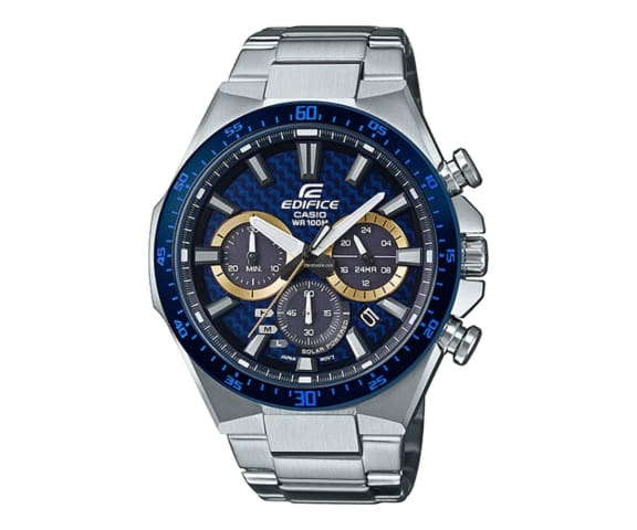 EDIFICE EQS-800BCD-2AVUDF Chronograph Solar Blue Men’s Steel Watch