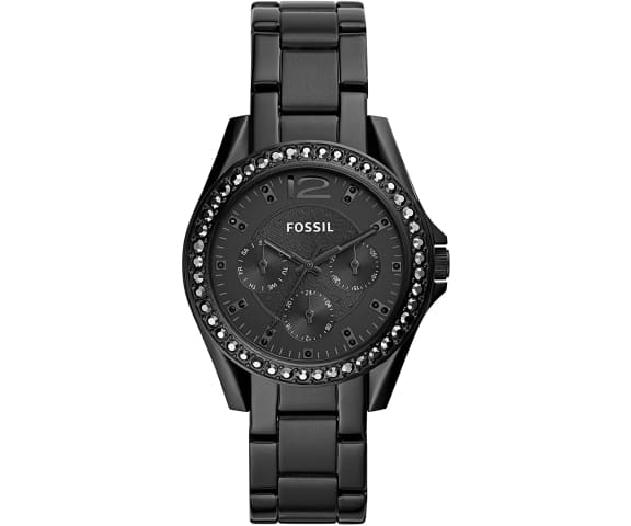 FOSSIL ES4519 Riley Analog Black Dial Stainless Steel Woman’s Watch