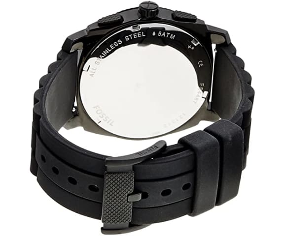 FOSSIL FS4487 Machine Chronograph Quartz Black Men’s Silicone Watch