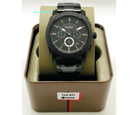 FOSSIL FS4552 Chronograph Analog Quartz Machine Black Men’s Steel Watch