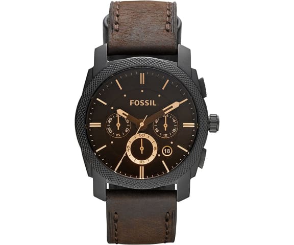 FOSSIL FS4656IE Quartz Chronograph Analog Leather Brown Men’s Watch