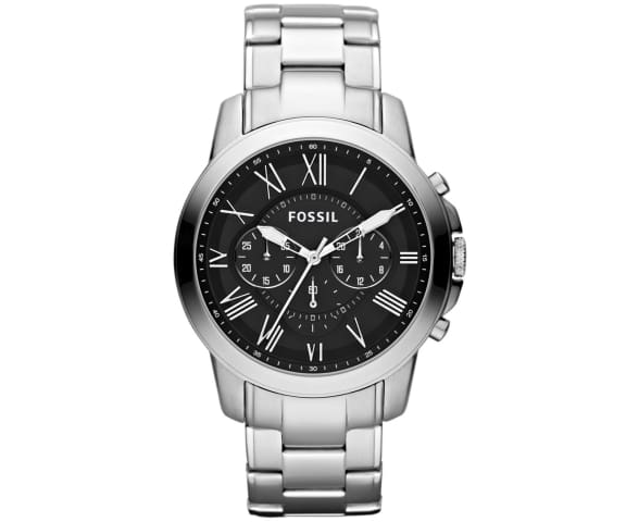 FOSSIL FS4736 Grant Chronograph Black Dial Men’s Steel Watch