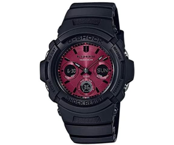 G-SHOCK AWR-M100SAR-1ADR Analog-Digital Solar Black & Red Dial Men’s Watch