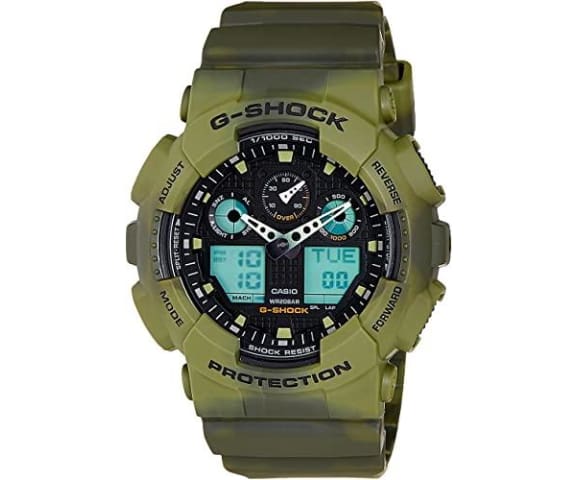 G-SHOCK GA-100MM-3ADR Analog Digital Green Mens Watch