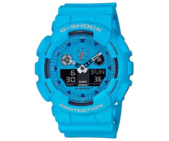G-SHOCK GA-100RS-2A Analog-Digital Blue Unisex Watch