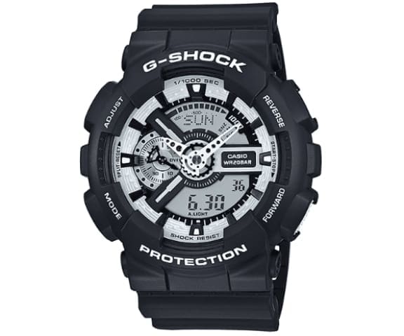 G-SHOCK GA-110BW-1ADR Analog Digital Black & White Dial Men’s Watch
