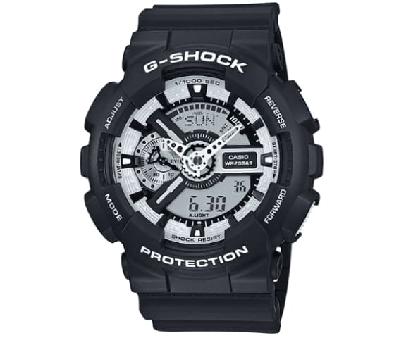G-SHOCK GA-110BW-1ADR Analog Digital Black & White Dial Mens Watch