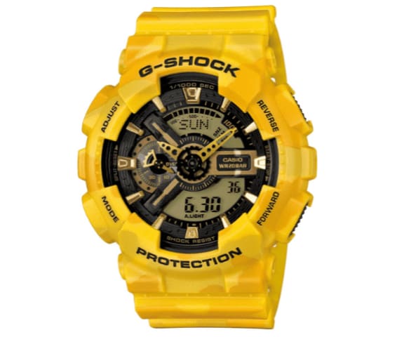 G-SHOCK GA-110CM-9ADR Analog Digital Yellow Mens Watch