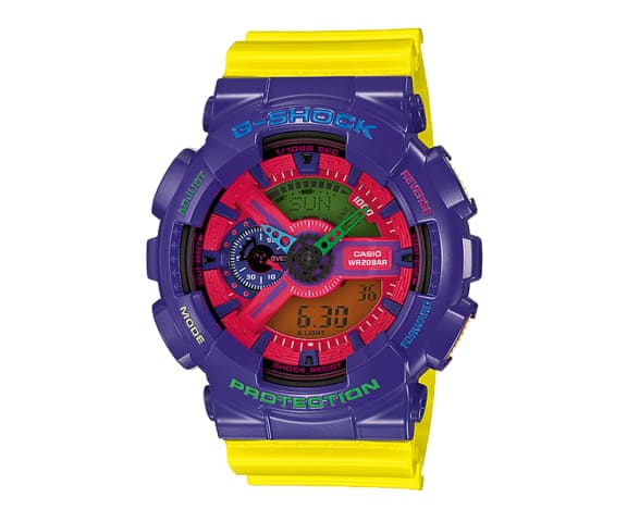 G-SHOCK GA-110HC-6ADR Analog Digital Yellow & Blue Mens Watch