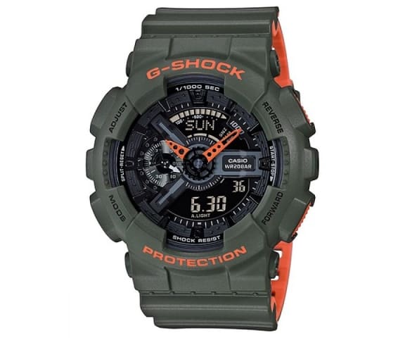 G-SHOCK GA-110LN-3ADR Analog-Digital Army Green & Orange Men’s Watch