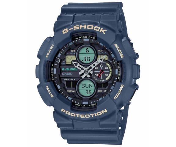 G-SHOCK GA-140-2ADR Analog Digital Blue Mens Watch