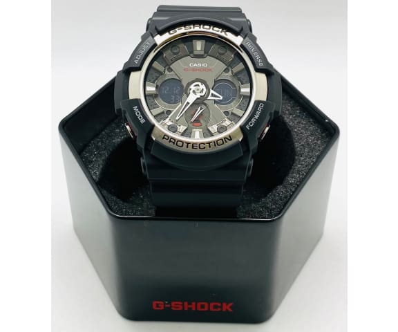G-SHOCK GA-200-1ADR Analog-Digital Black & Silver Resin Men’s Watch