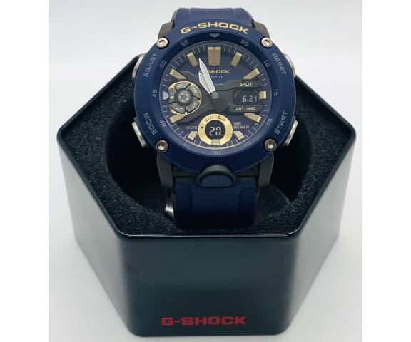 G-SHOCK GA-2000-2ADR Carbon Core Analog-Digital Blue & Brown Men’s Resin Watch