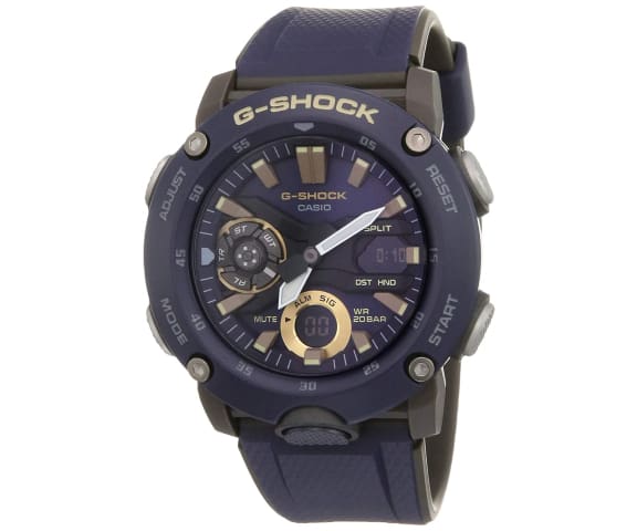 G-SHOCK GA-2000-2ADR Carbon Core Analog-Digital Blue & Brown Men’s Watch