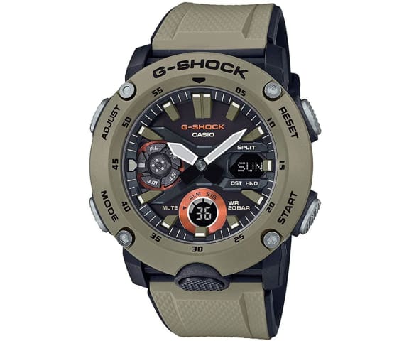 G-SHOCK GA-2000-5ADR Carbon Core Analog-Digital Rubber Strap Mens Watch