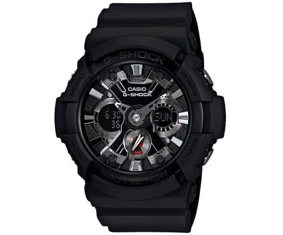 G-SHOCK GA-201-1ADR Standard Analog-Digital 200m Black Resin & Grey Dial Men’s Watch