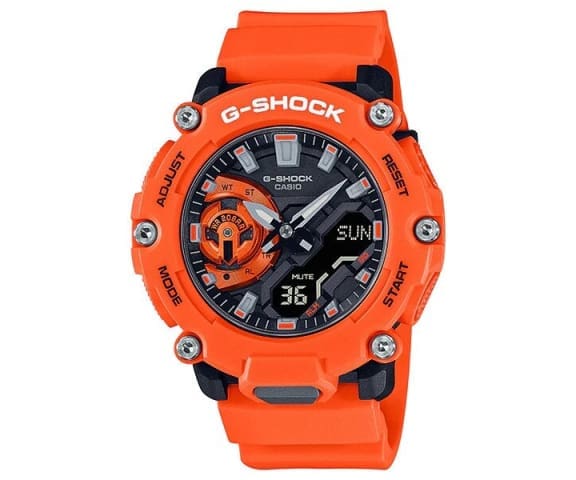 G-SHOCK GA-2200M-4ADR Analog-Digital Orange Resin Band Men’s Watch