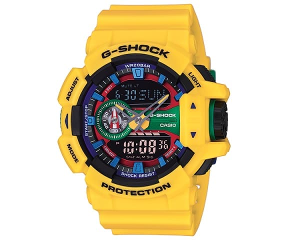 G-SHOCK GA-400-9ADR Analog-Digital Yellow Resin Men’s Watch